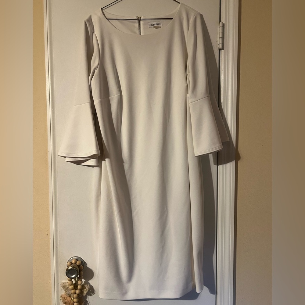 Cream Calvin Klein Dress